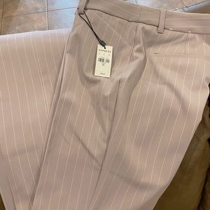 NWT Express Editor Barely Boot Low Rise Mauve in color with stripe